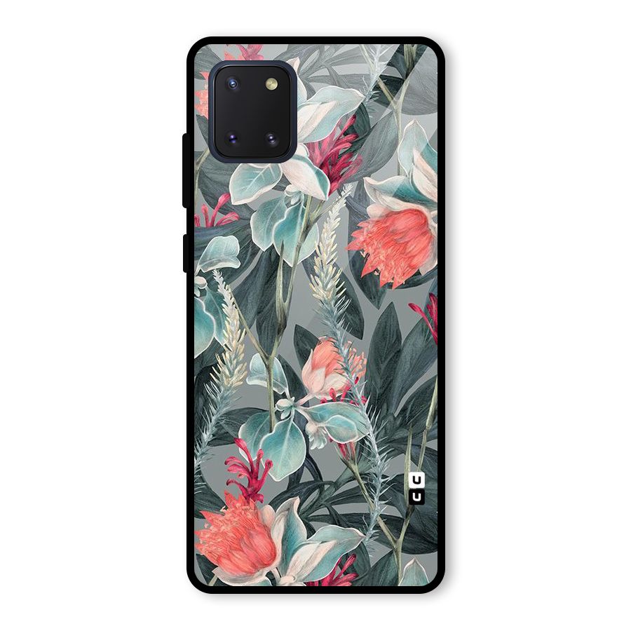 Colored Petals Glass Back Case for Galaxy Note 10 Lite