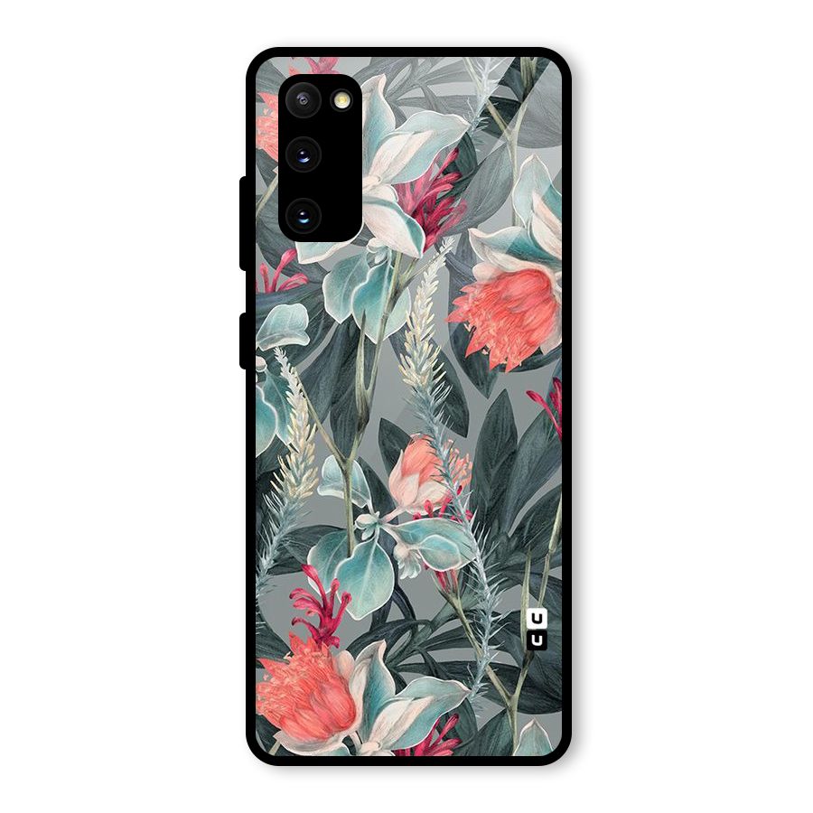Colored Petals Glass Back Case for Galaxy S20 FE