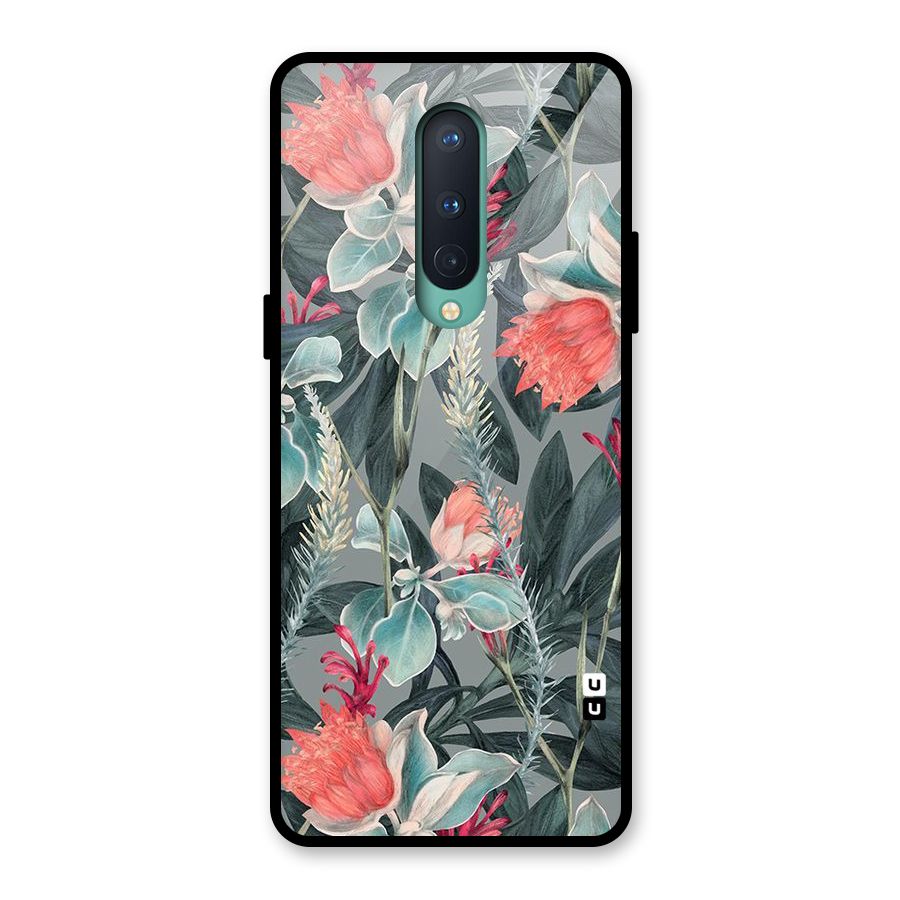 Colored Petals Glass Back Case for OnePlus 8