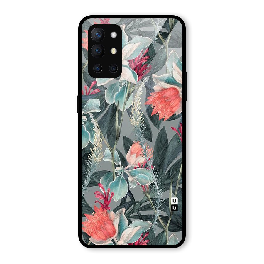 Colored Petals Glass Back Case for OnePlus 9R