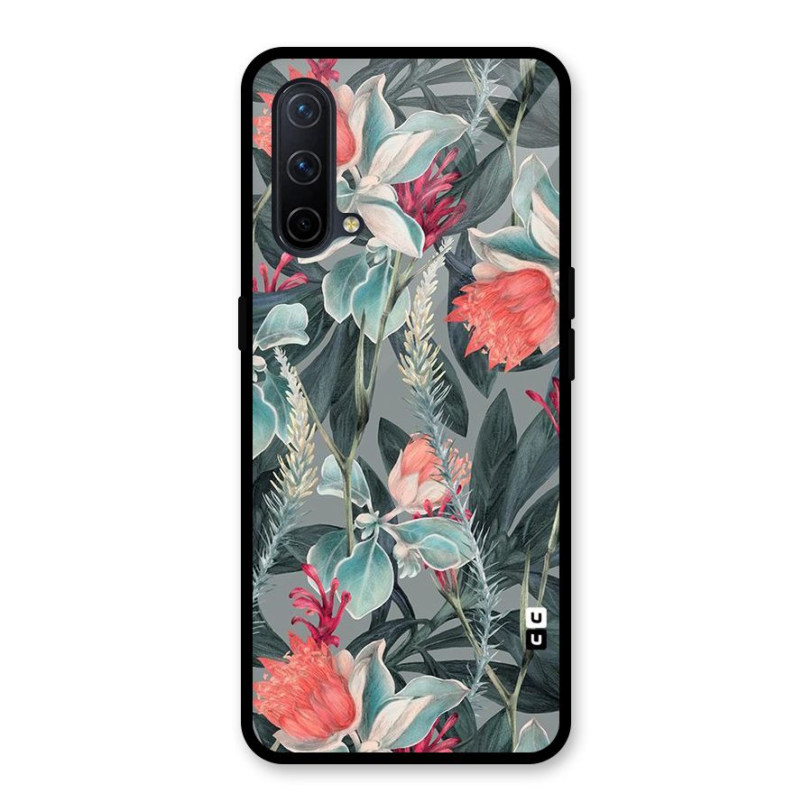 Colored Petals Glass Back Case for OnePlus Nord CE 5G