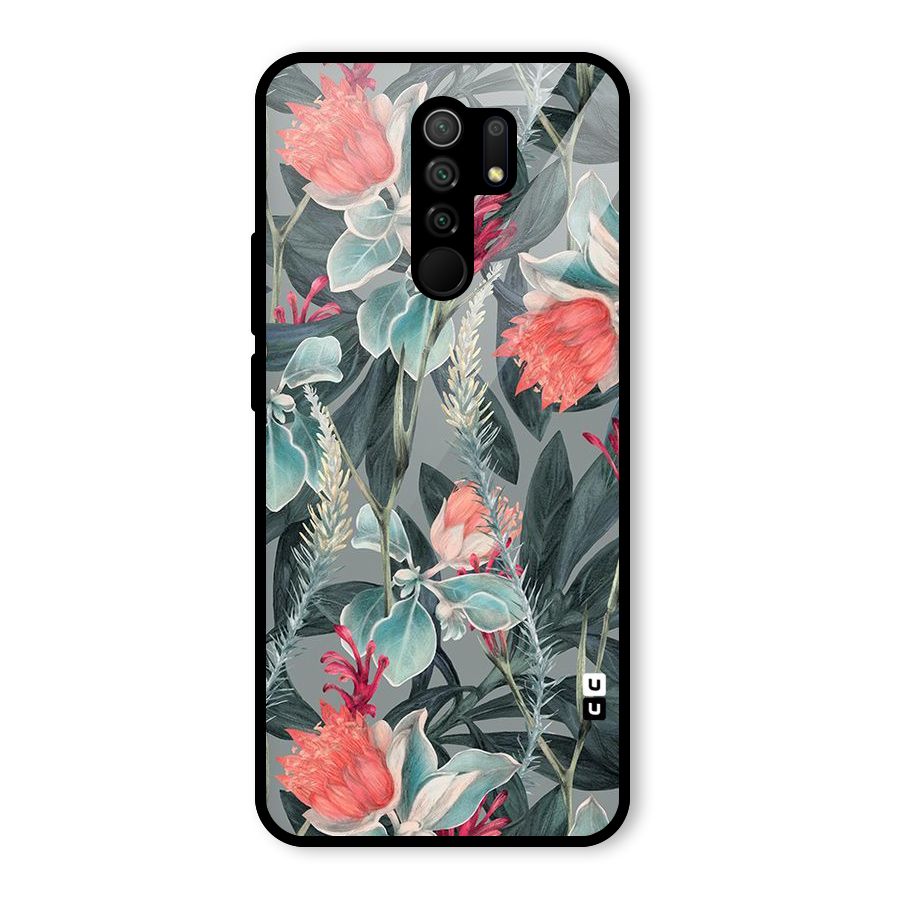Colored Petals Glass Back Case for Poco M2