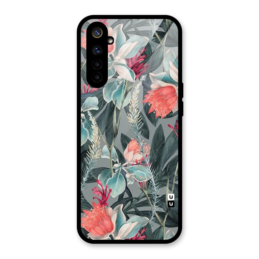 Colored Petals Glass Back Case for Realme 6