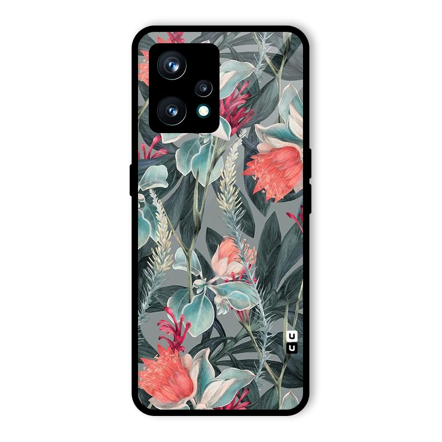 Colored Petals Glass Back Case for Realme 9 Pro Plus 5G
