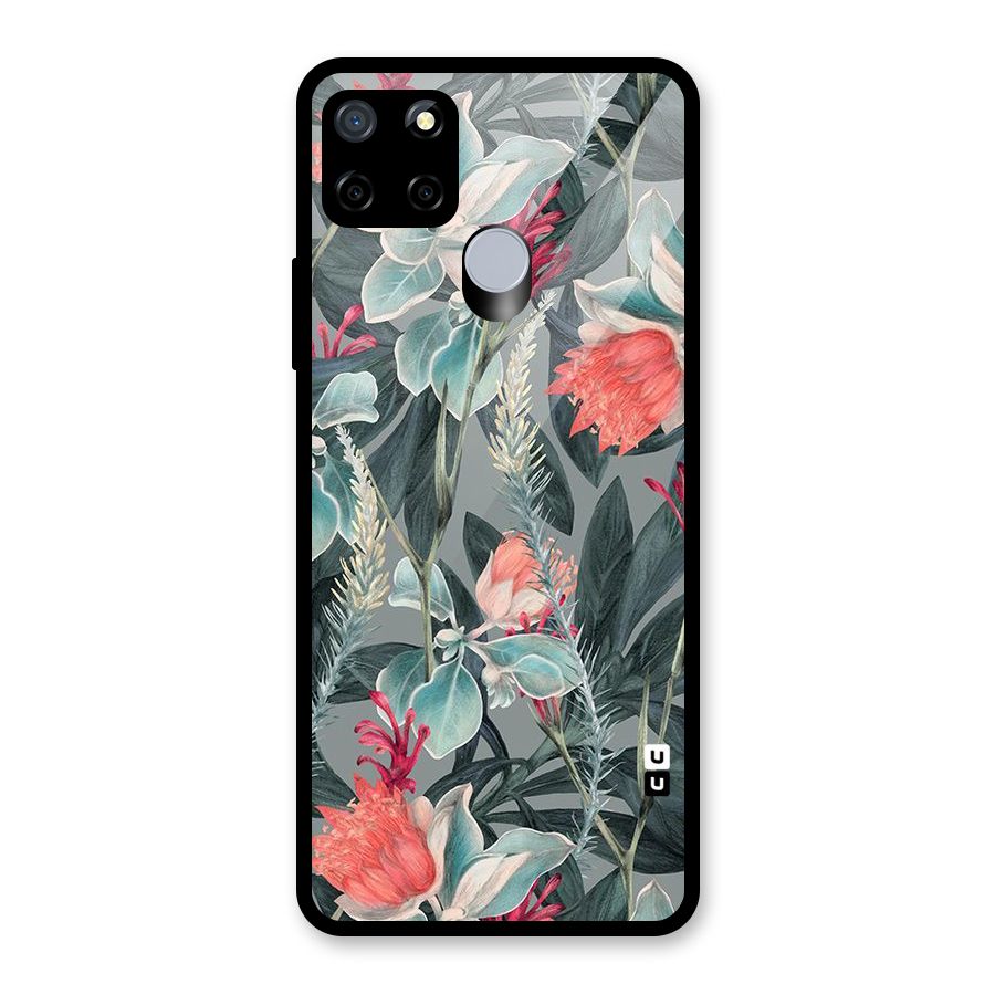 Colored Petals Glass Back Case for Realme C12