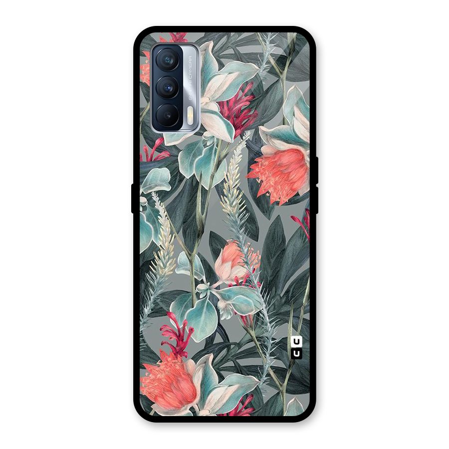 Colored Petals Glass Back Case for Realme X7