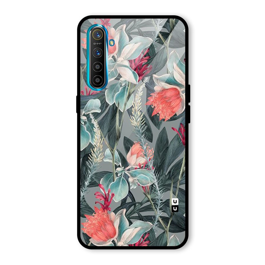 Colored Petals Glass Back Case for Realme XT