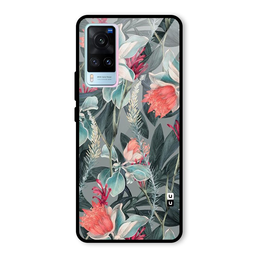 Colored Petals Glass Back Case for Vivo X60