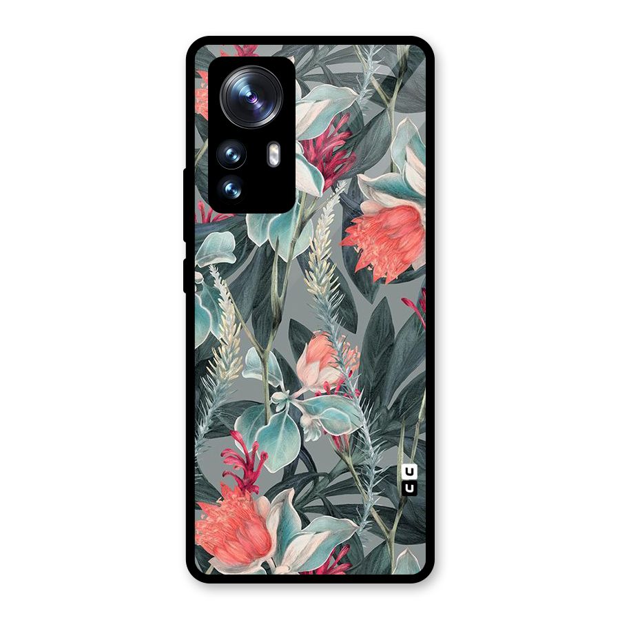 Colored Petals Glass Back Case for Xiaomi 12 Pro