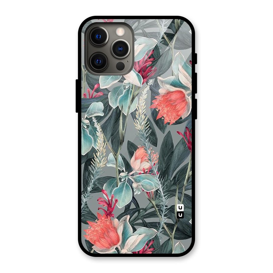 Colored Petals Glass Back Case for iPhone 12 Pro Max