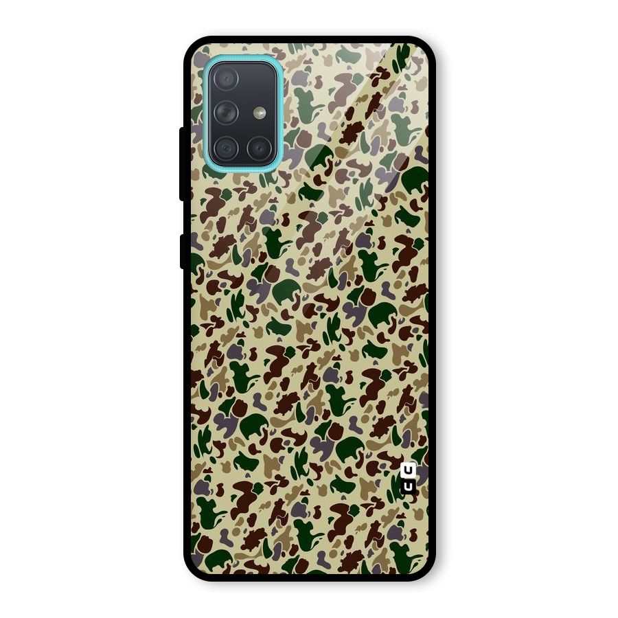 Colored Shapes Glass Back Case for Galaxy A71