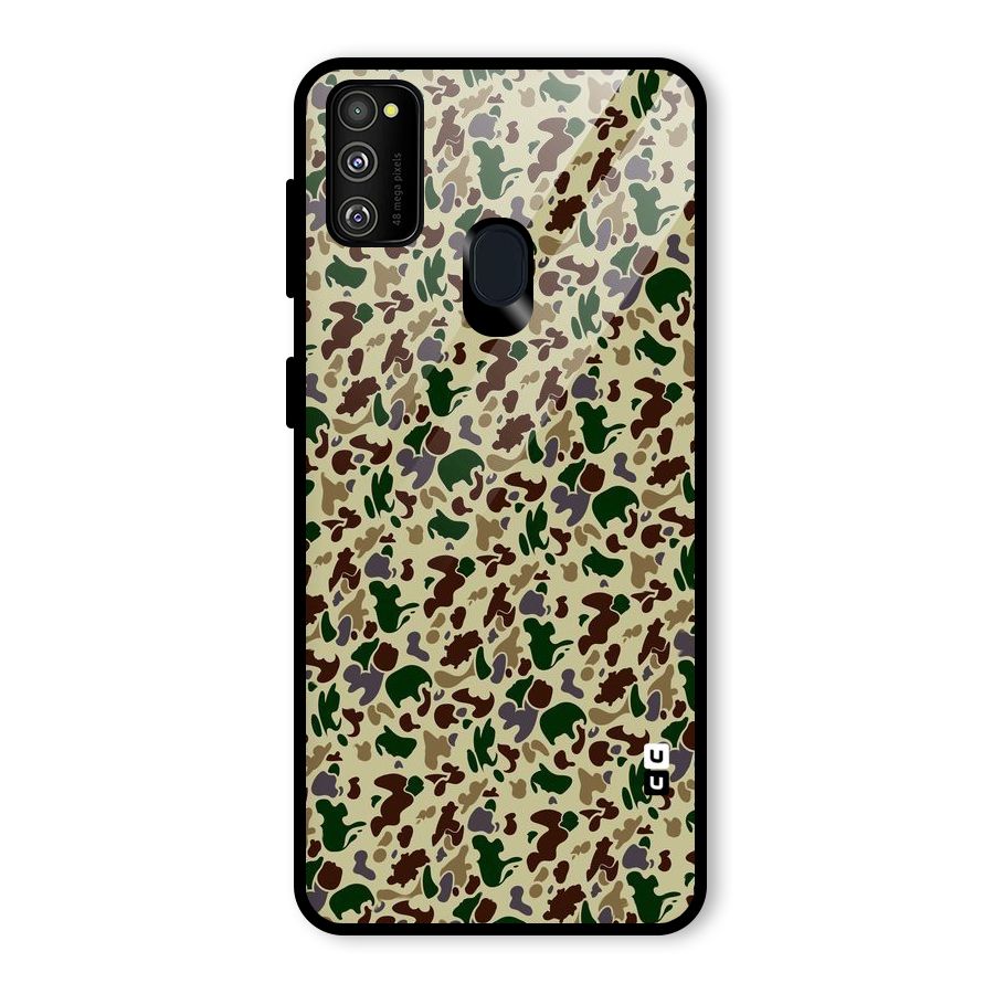 Colored Shapes Glass Back Case for Galaxy M30s