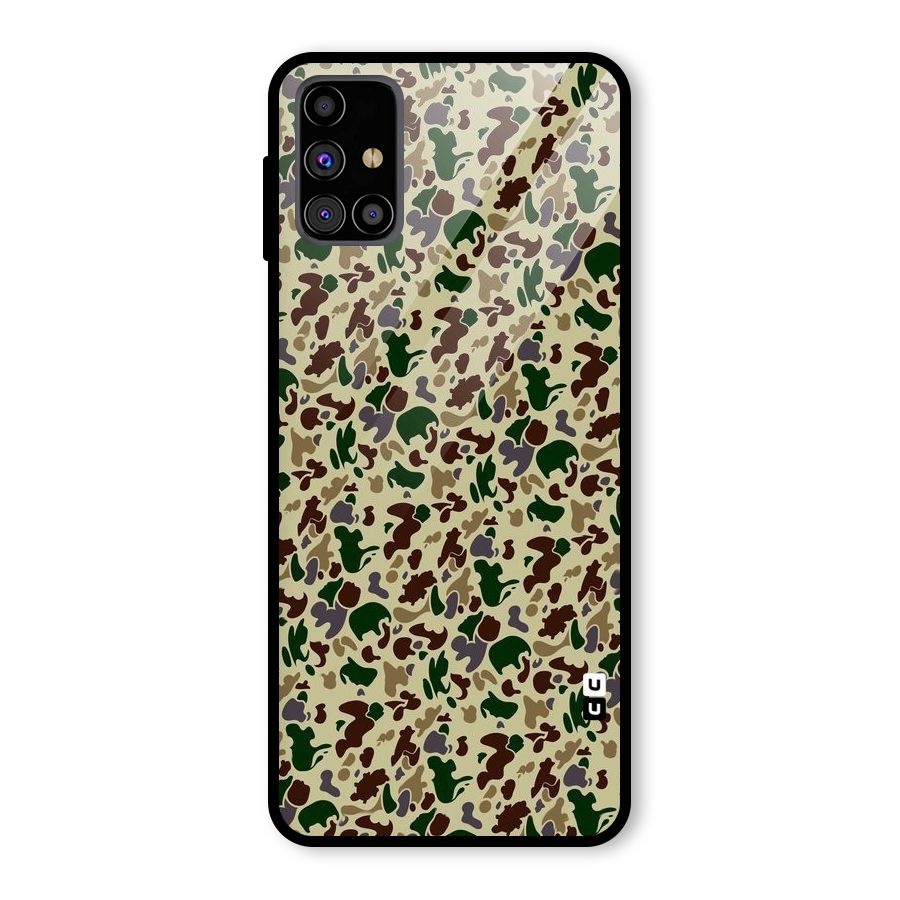 Colored Shapes Glass Back Case for Galaxy M31s