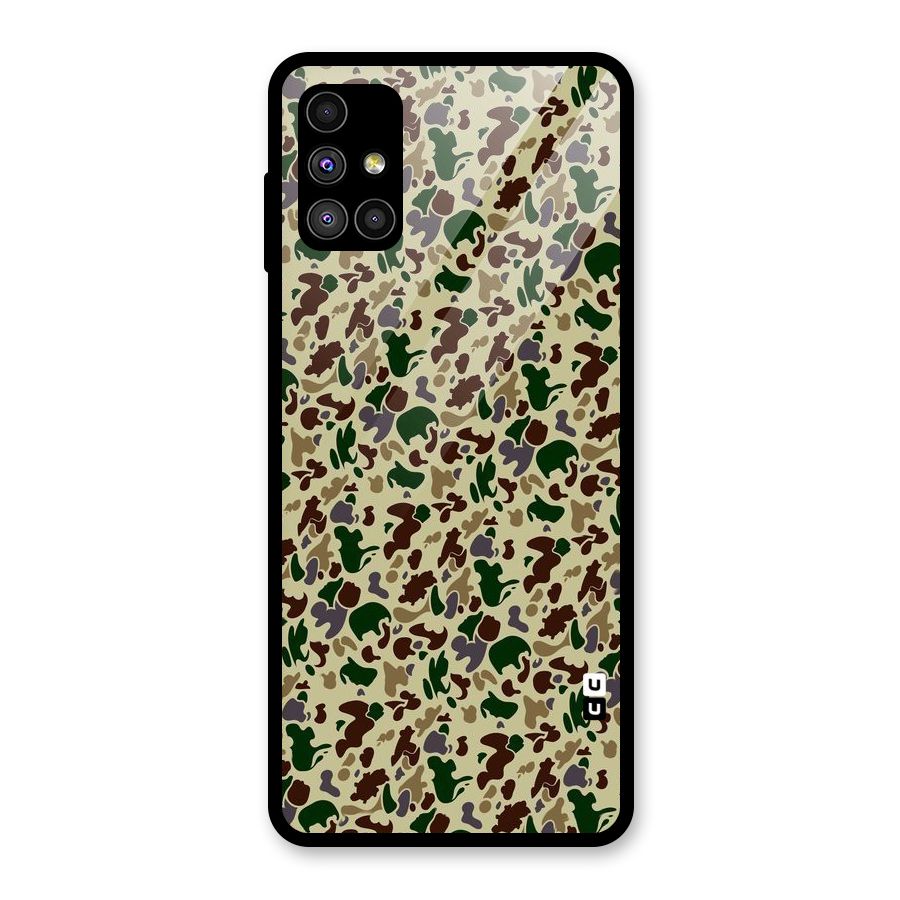 Colored Shapes Glass Back Case for Galaxy M51
