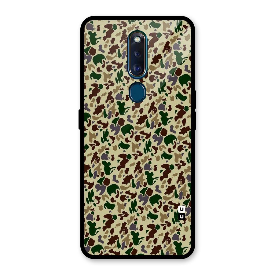 Colored Shapes Glass Back Case for Oppo F11 Pro
