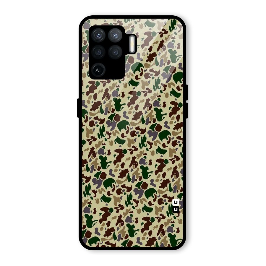 Colored Shapes Glass Back Case for Oppo F19 Pro