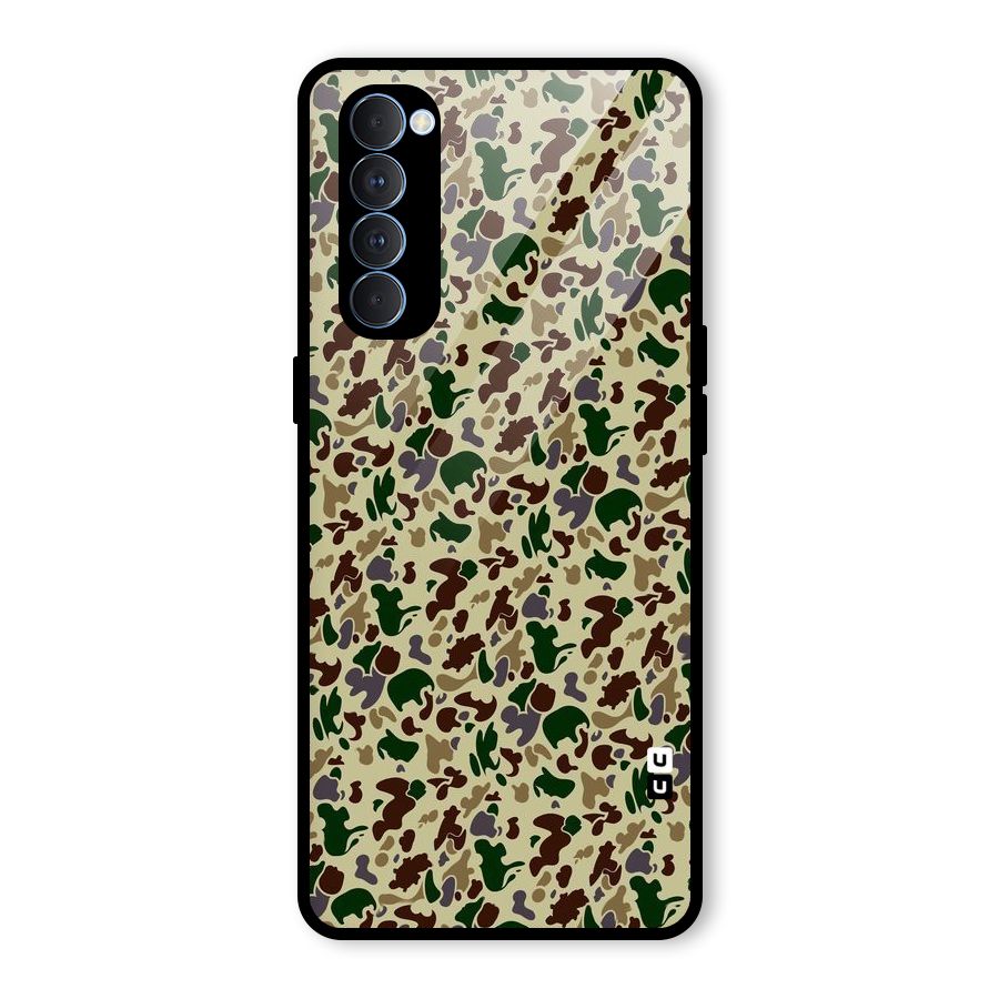 Colored Shapes Glass Back Case for Oppo Reno4 Pro