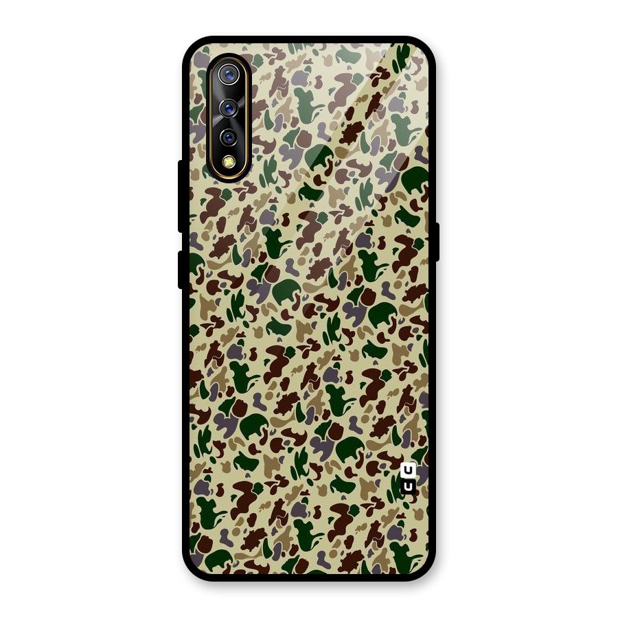 Colored Shapes Glass Back Case for Vivo S1