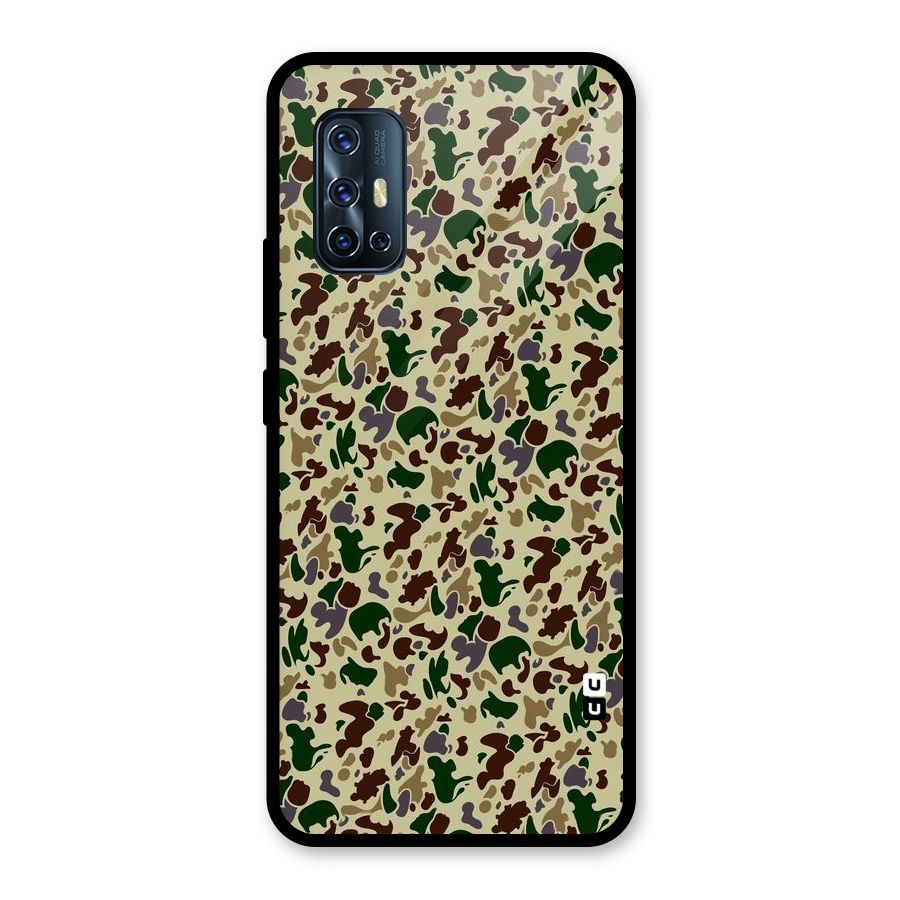 Colored Shapes Glass Back Case for Vivo V17