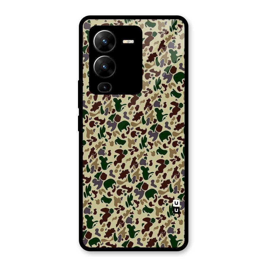 Colored Shapes Glass Back Case for Vivo V25 Pro