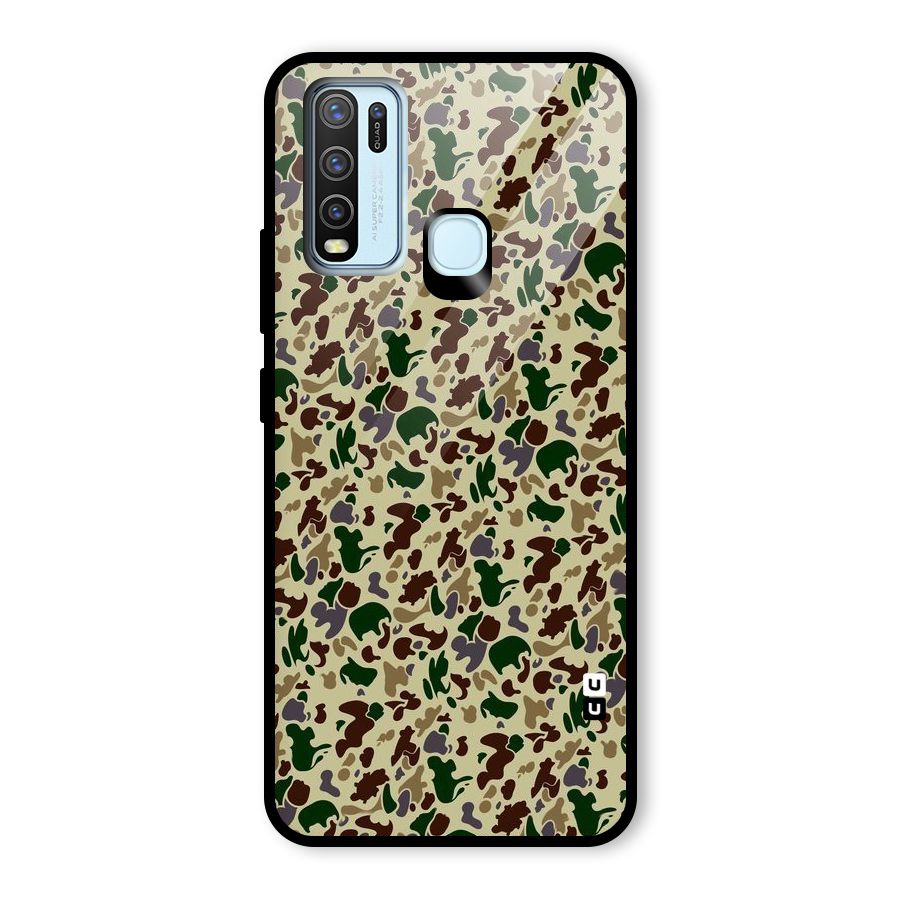 Colored Shapes Glass Back Case for Vivo Y30