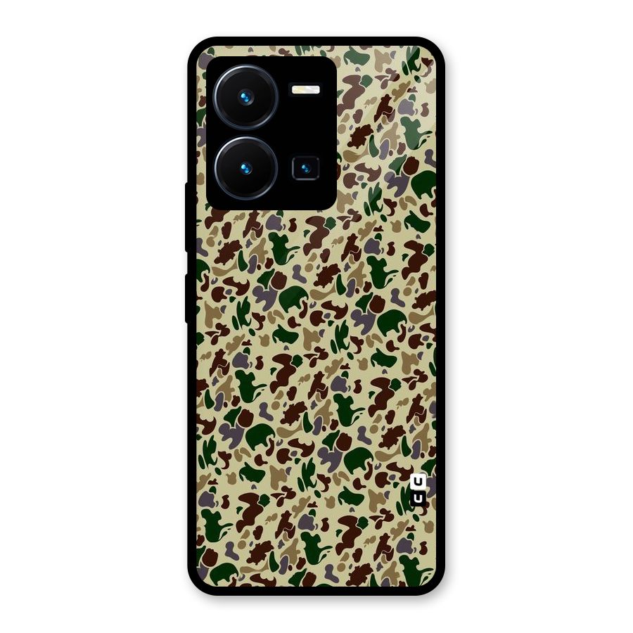 Colored Shapes Glass Back Case for Vivo Y35