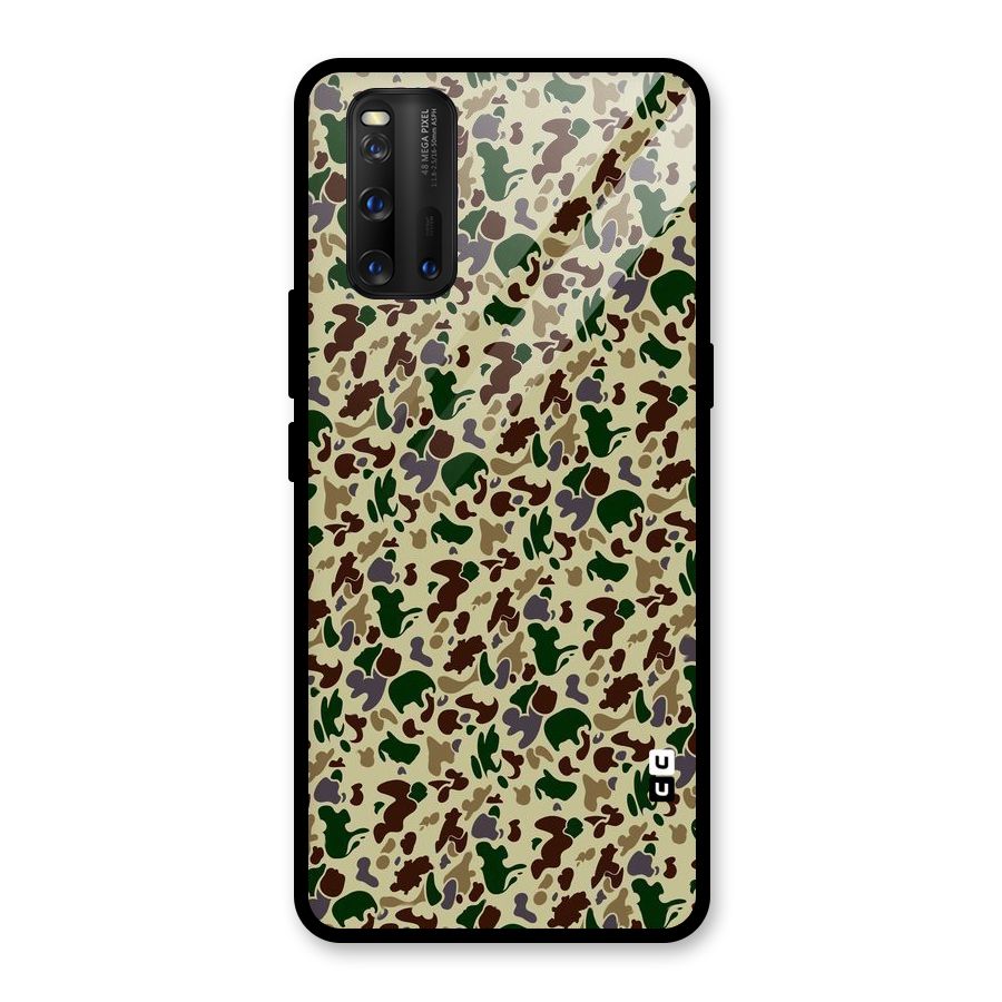 Colored Shapes Glass Back Case for Vivo iQOO 3