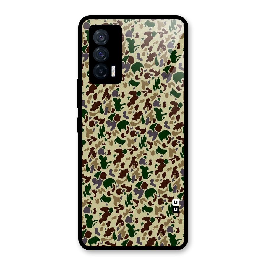 Colored Shapes Glass Back Case for Vivo iQOO 7 5G