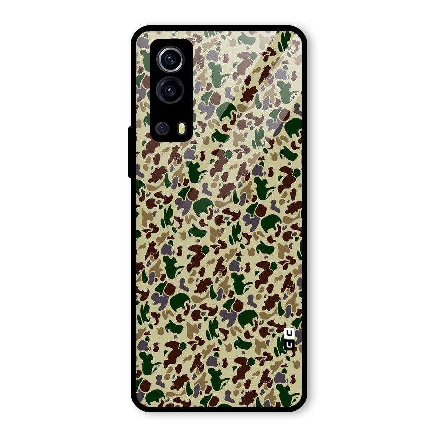 Colored Shapes Glass Back Case for Vivo iQOO Z3