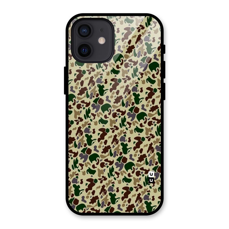 Colored Shapes Glass Back Case for iPhone 12