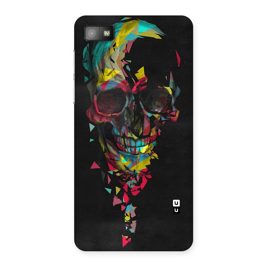 Colored Skull Shred Back Case for Blackberry Z10