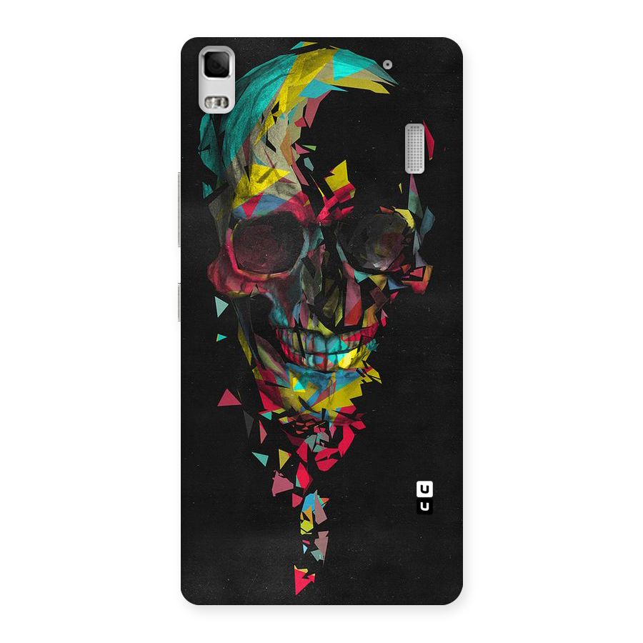 Colored Skull Shred Back Case for Lenovo A7000