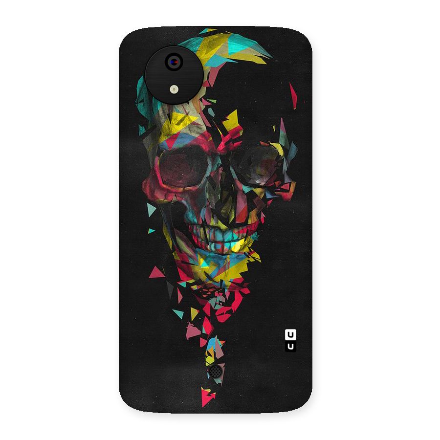 Colored Skull Shred Back Case for Micromax Canvas A1