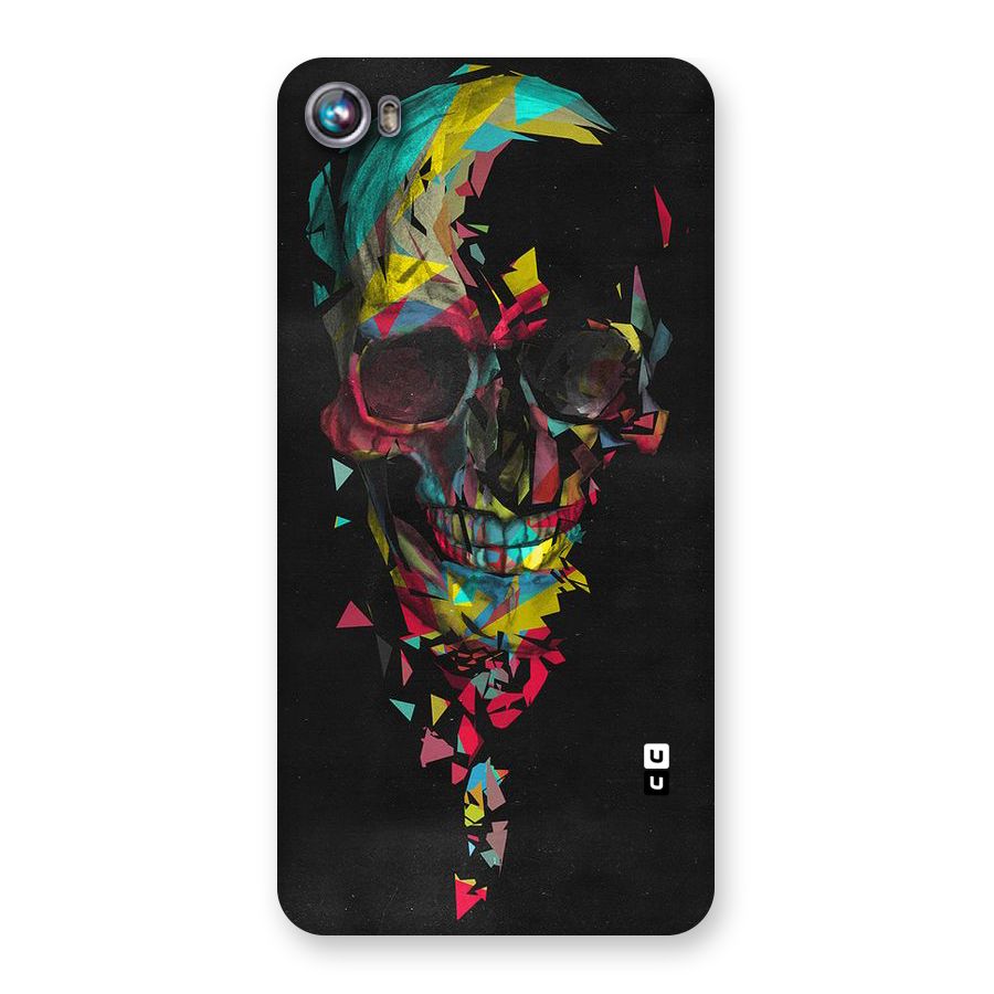 Colored Skull Shred Back Case for Micromax Canvas Fire 4 A107