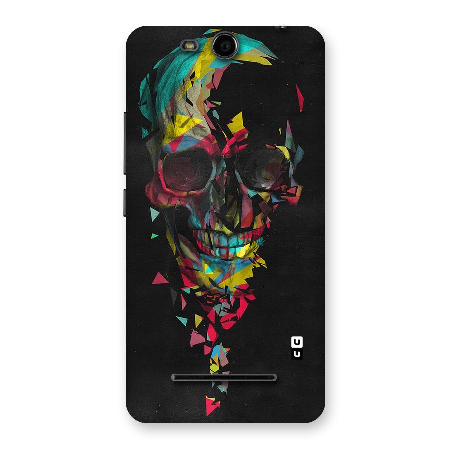 Colored Skull Shred Back Case for Micromax Canvas Juice 3 Q392