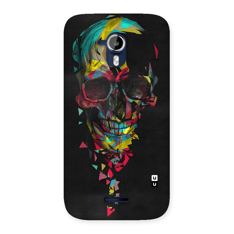 Colored Skull Shred Back Case for Micromax Canvas Magnus A117