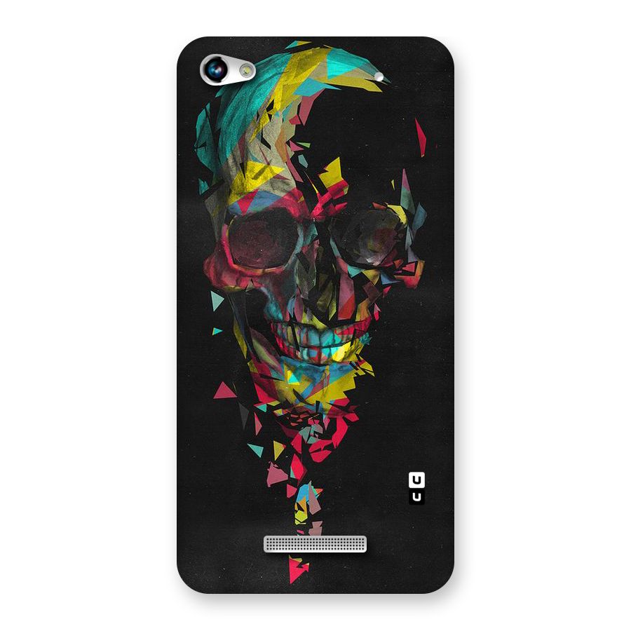 Colored Skull Shred Back Case for Micromax Hue 2