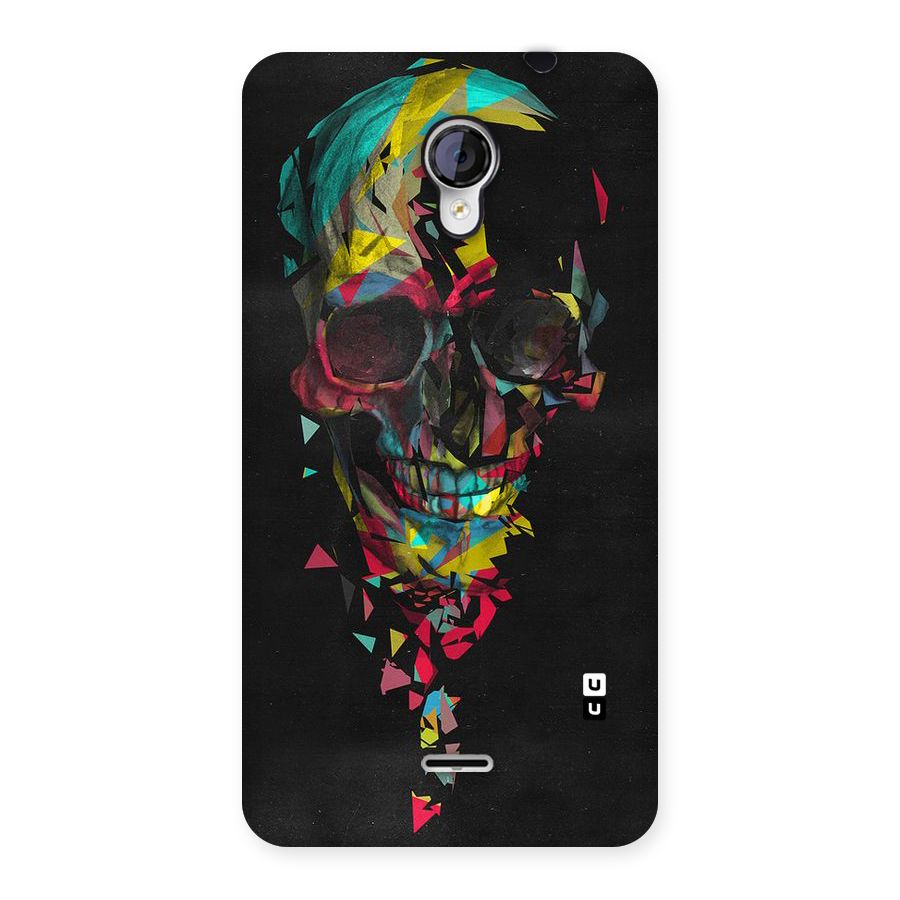 Colored Skull Shred Back Case for Micromax Unite 2 A106