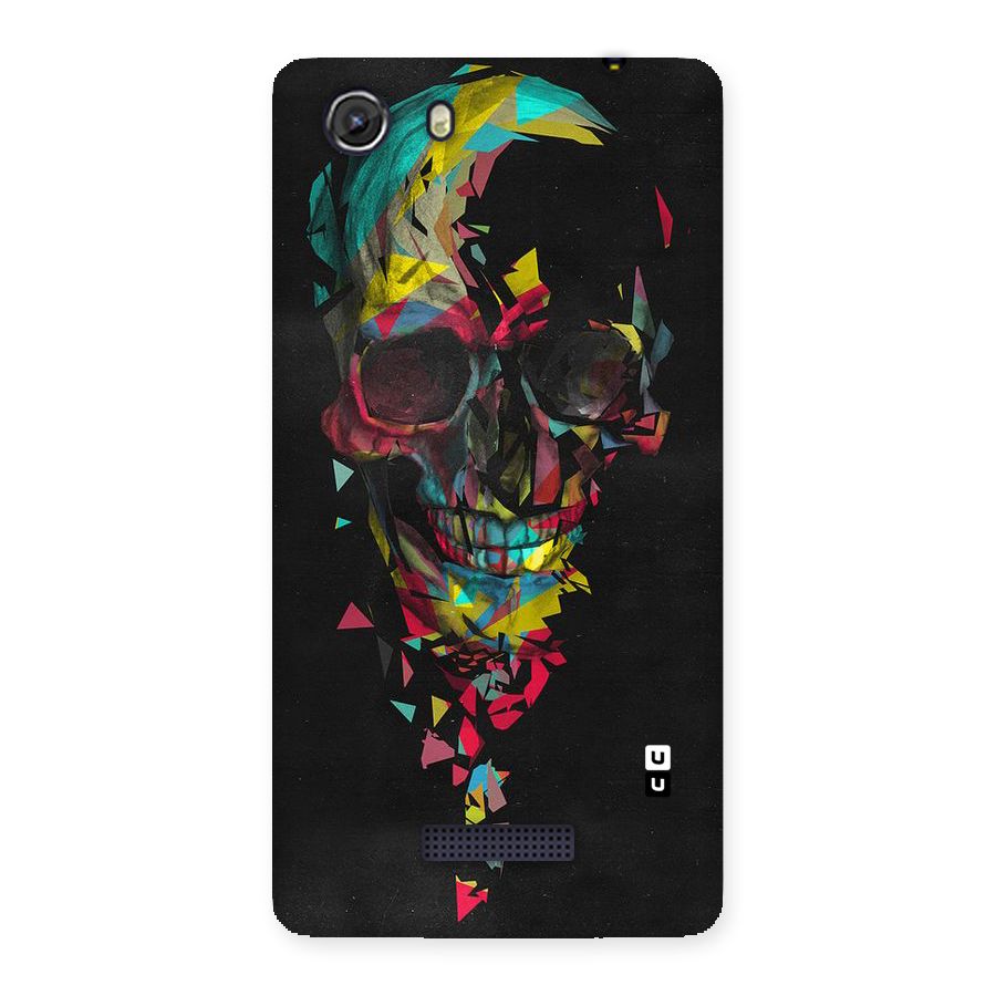 Colored Skull Shred Back Case for Micromax Unite 3