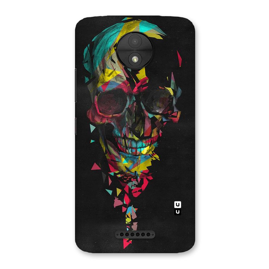Colored Skull Shred Back Case for Moto C