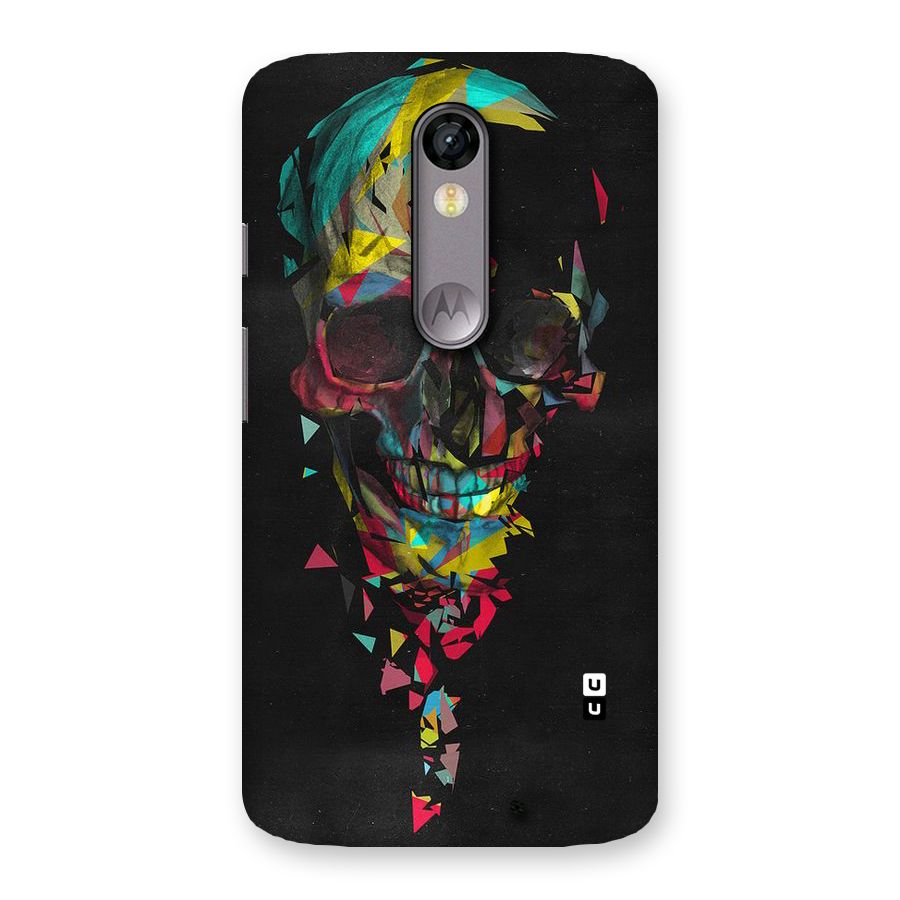 Colored Skull Shred Back Case for Moto X Force