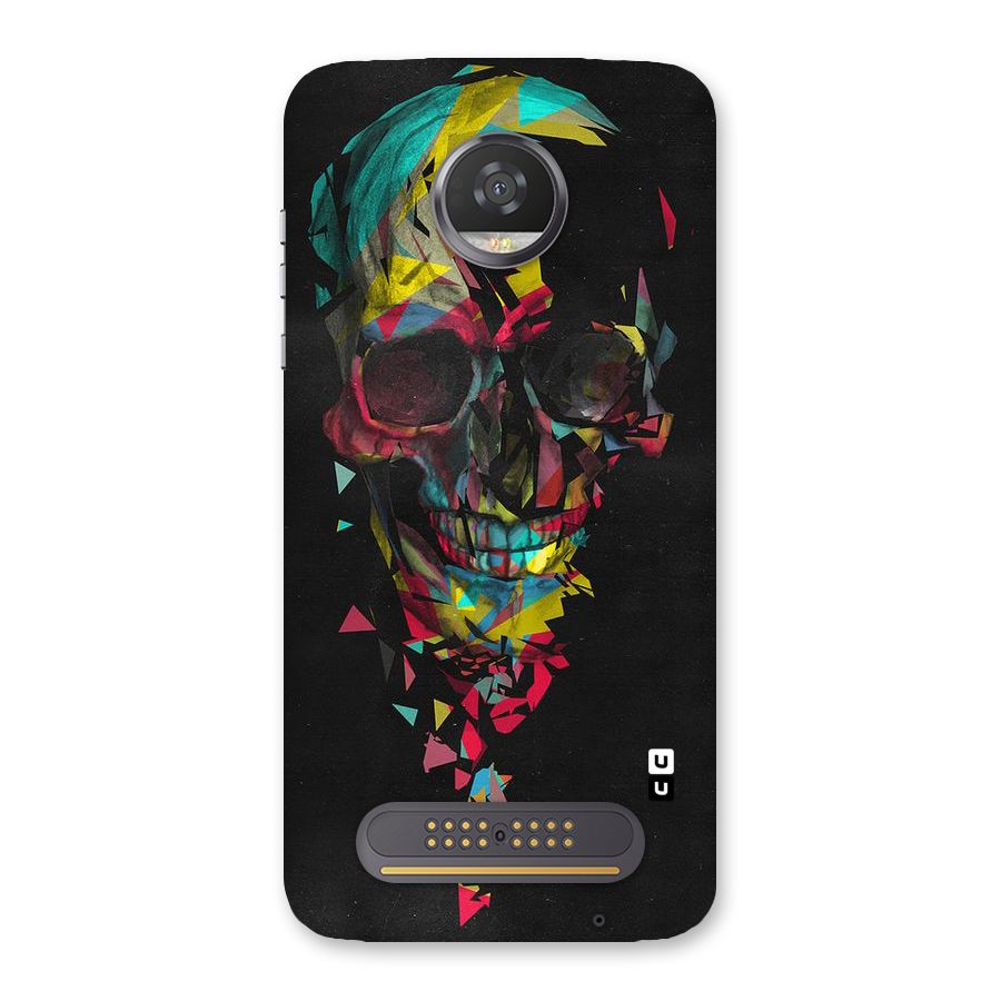 Colored Skull Shred Back Case for Moto Z2 Play