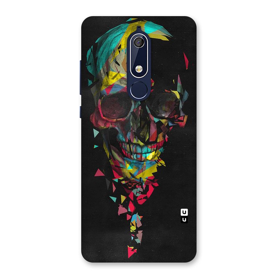 Colored Skull Shred Back Case for Nokia 5.1