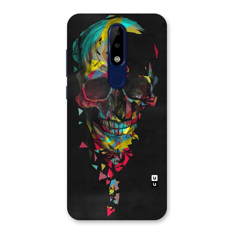 Colored Skull Shred Back Case for Nokia 5.1 Plus