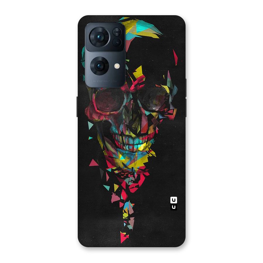 Colored Skull Shred Back Case for Oppo Reno7 Pro 5G