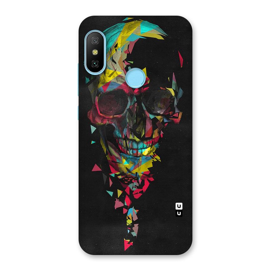 Colored Skull Shred Back Case for Redmi 6 Pro