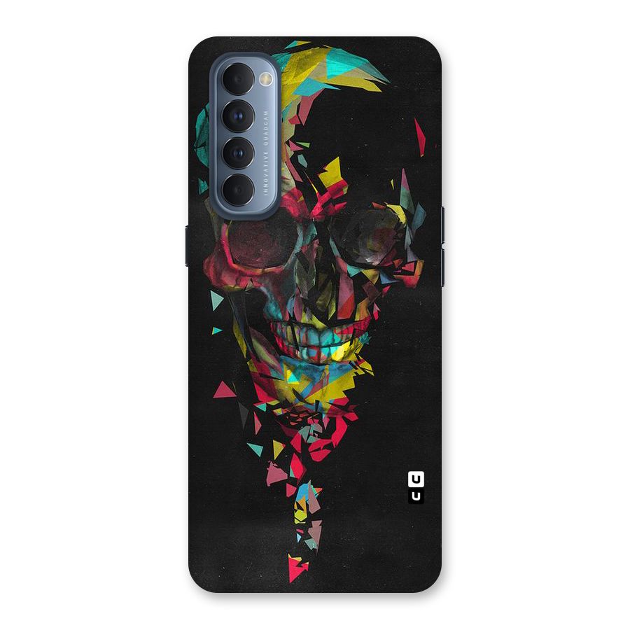 Colored Skull Shred Back Case for Reno4 Pro