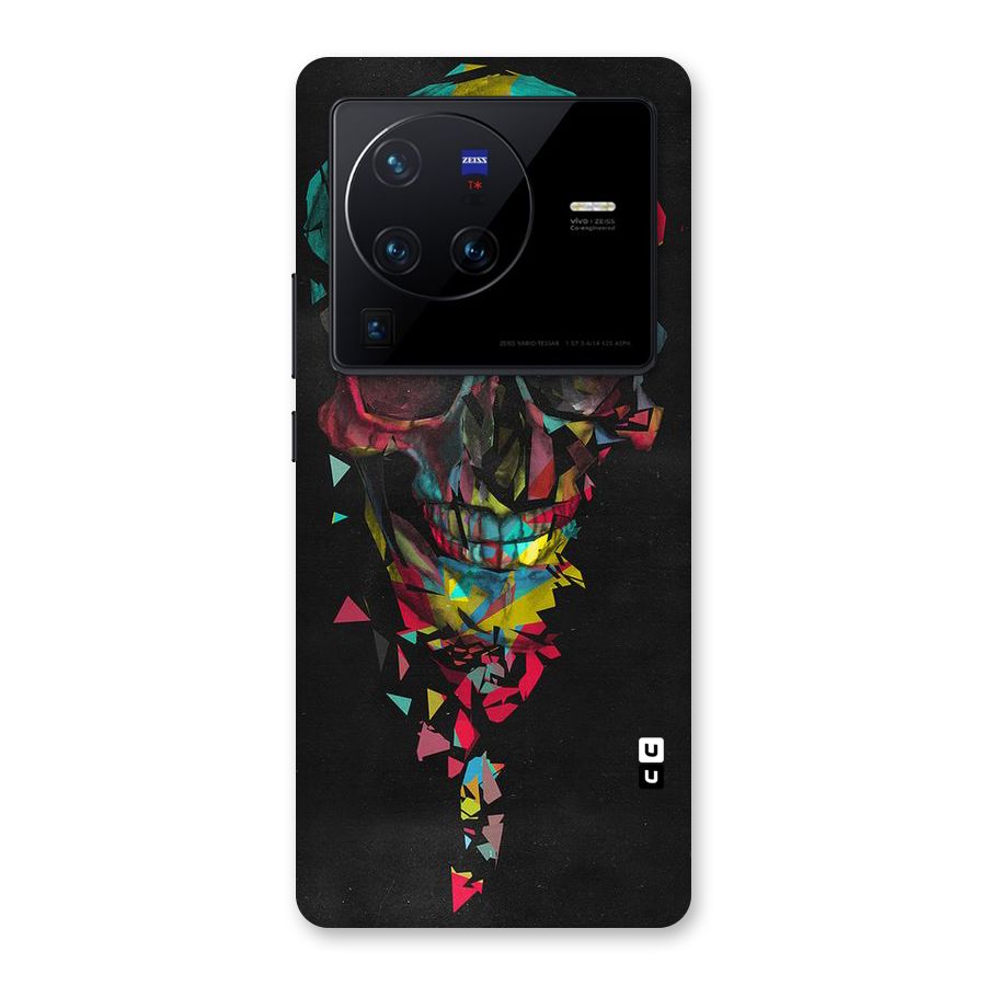 Colored Skull Shred Back Case for Vivo X80 Pro
