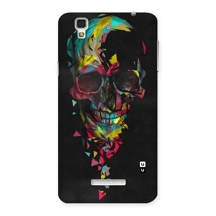 Colored Skull Shred Back Case for Yu Yureka