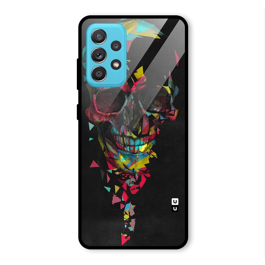 Colored Skull Shred Glass Back Case for Galaxy A52s 5G
